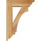 Ekena Millwork Imperial Traditional Rough Sawn Bracket w/ Offset Brace, Western Red Cedar, 6"W x 18"D x 26"H BKT0604X18X26IMP01RWR - alternate 3